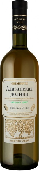 Вино Гремисеули Алазанская Долина бел п/сл 10,5-12% 0,75л