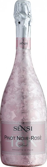 Вино игристое Сенси Пино Нуар Розе роз брют 11% 0,75л