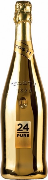 Вино игристое Тости 24 Пьюр Гран Кюве бел брют 11,5% 0,75л