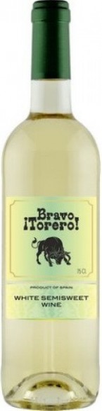 Вино Браво Тореро бел п/сл 10,5% 0,75л