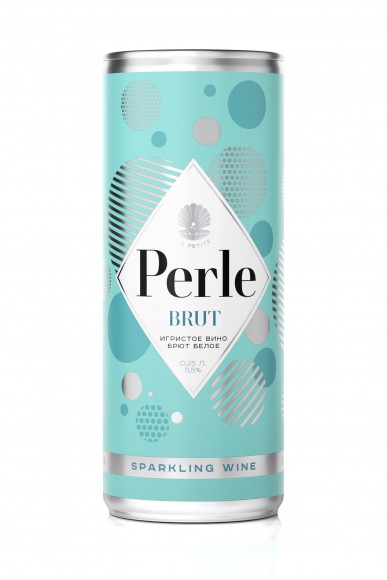 Вино игристое Ла Петит Перле бел брют 11,5% 0,25л ж/б