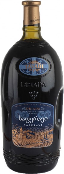 Вино Тавади Саперави кр сух 12,5% 1,5л