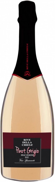 Игристое вино Риве Делла Киеса Пино Гриджио делле венецие Венето роз сух 11,5% 0,75л