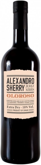 Вино ликерное Херес Алехандро Олоросо 18% 0,75л
