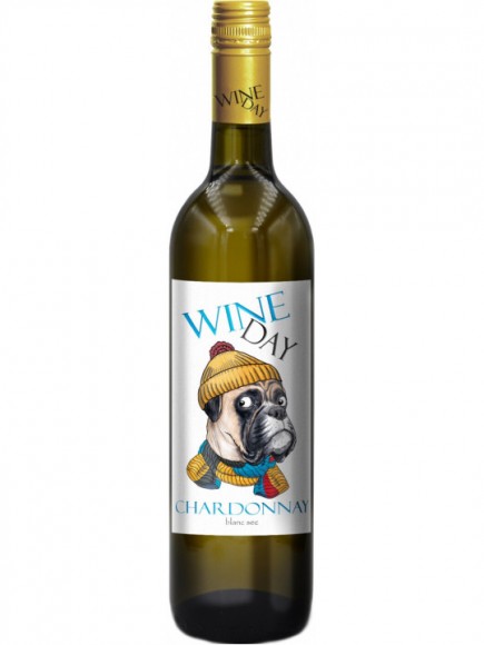 Вино Винный День Шардоне бел сух 11,1% 0,75л