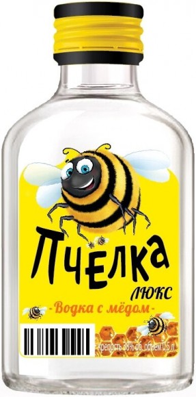 Водка Пчелка Люкс 38% 0,1л
