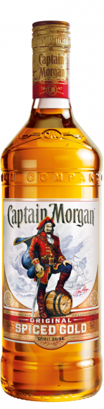 Напиток спиртной Капитан Морган Оригинальный Пряный Золотой на основе рома 35% 0,7л п/у +стакан