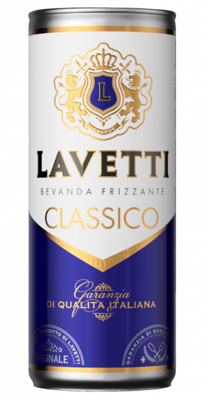 Напиток виноградосодержащий газированный сладкий Лаветти Классико 8% 0,25л ж/б