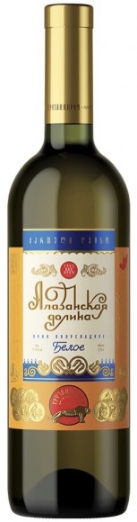 Вино Алазанская долина бел п/сл 11% 0,75 Грузвинпром